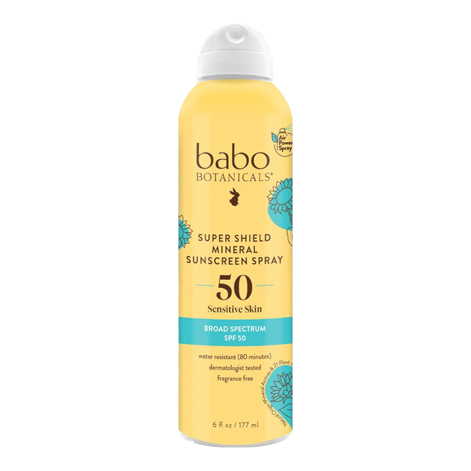 Babo Botanicals Super Shield Mineral Sunscreen Spray For Sensitive Skin SPF 50-image1 Babo Botanicals Super Shield Mineral Sunscreen Spray For Sensitive Skin SPF 50-image1