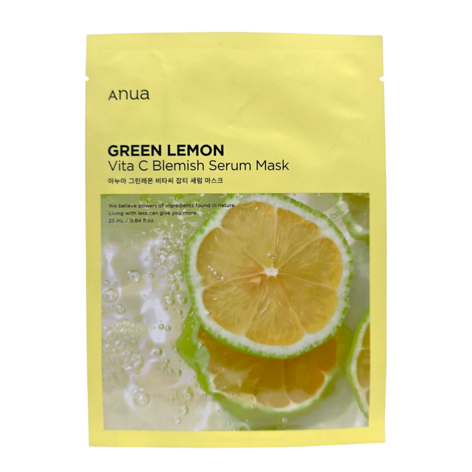 Anua Green Lemon Vita C Blemish Serum Mask-image1 Anua Green Lemon Vita C Blemish Serum Mask-image1