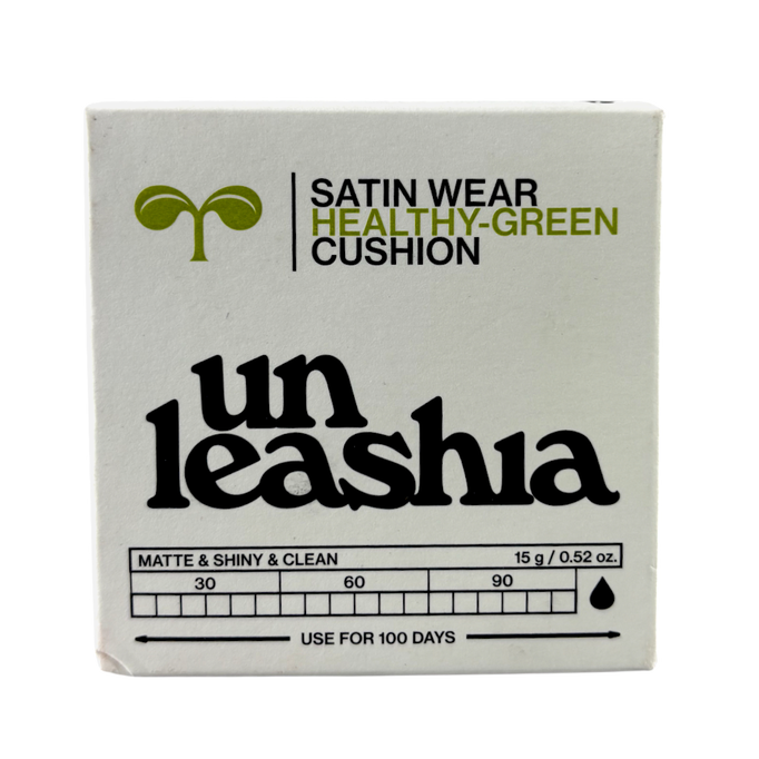 Unleashia Satin Wear Healthy Green Cushion Unleashia Satin Wear Healthy Green Cushion