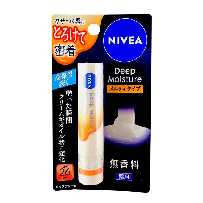 Nivea Japan Deep Moisture Lip Balm SPF26 PA++