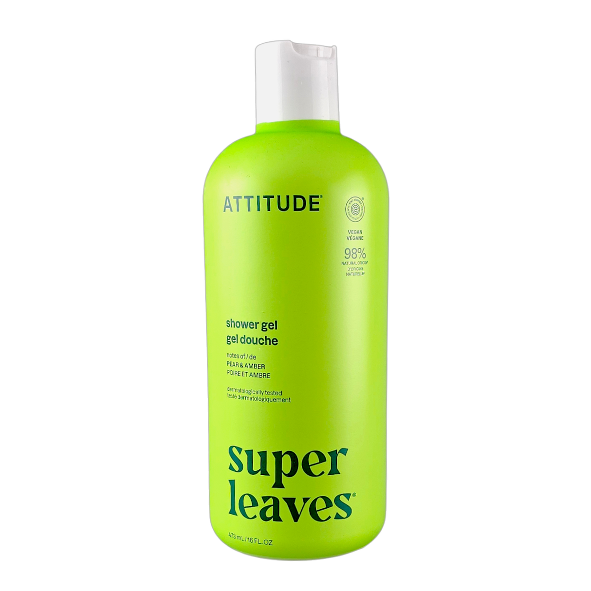 Attitude Super Leaves Pear & Amber Shower Gel-image1