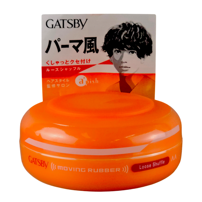 GATSBY Moving Rubber Loose Shuffle Medium Hold Re-Styleable Hair Wax GATSBY Moving Rubber Loose Shuffle Medium Hold Re-Styleable Hair Wax