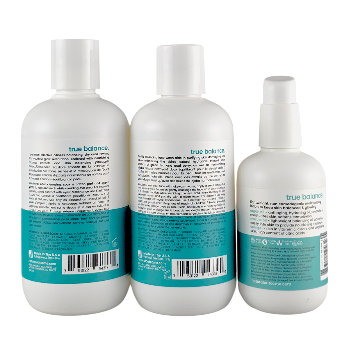Natural Outcome Combo Skin Daily Regimen True Balance Set Green Tea & Pineapple Pore-Refining-image2 Natural Outcome Combo Skin Daily Regimen True Balance Set Green Tea & Pineapple Pore-Refining-image2