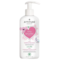 Attitude Baby Leaves 2-in-1 Shampoo & Body Wash Unscented Tear-Free Sensitive Skin