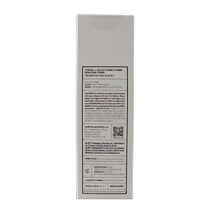 Purcell L-Glutathione Vitamin Boosting Toner Niacinamide & PHA Glow Serum Toner