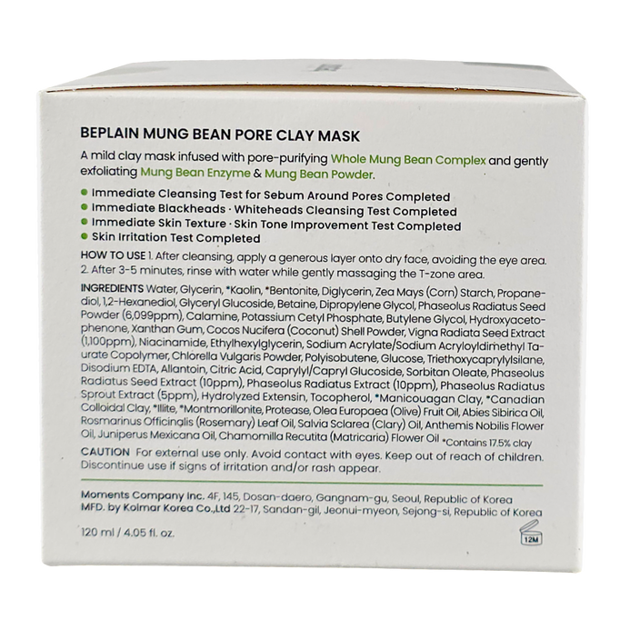 Beplain Mung Bean Pore Clay Mask-image2