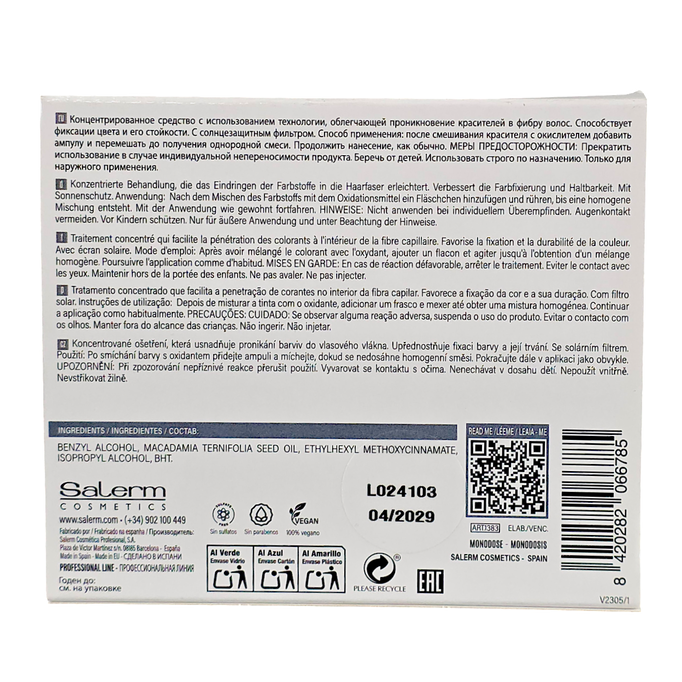 Salerm Hair Lab Color Fix Salerm Hair Lab Color Fix