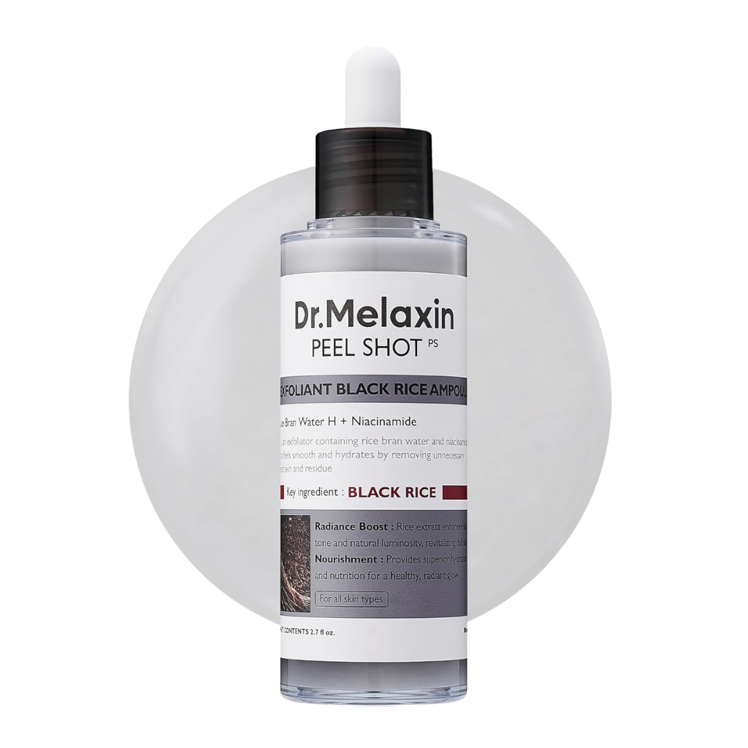 Dr.Melaxin Peel Shot Glow Black Rice Ampoule Blackhead Reduction & Brightening-image1