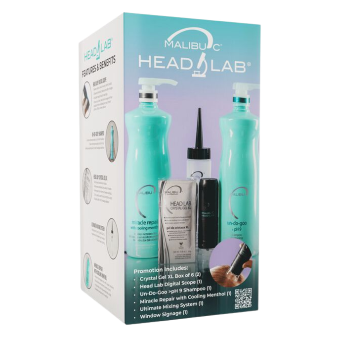 Malibu C Head Lab Intro Kit Professional Scalp Detox Digital Scope & Bonder