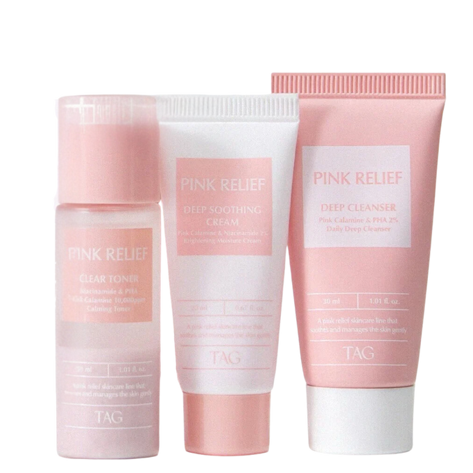 TOO COOL FOR SCHOOL Pink Relief Starter Kit Pink Calamine