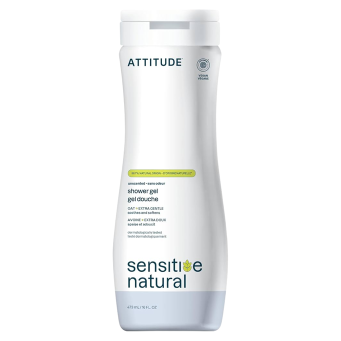 Attitude Natural Care Unscented Shower Gel Extra Gentle Attitude Natural Care Unscented Shower Gel Extra Gentle