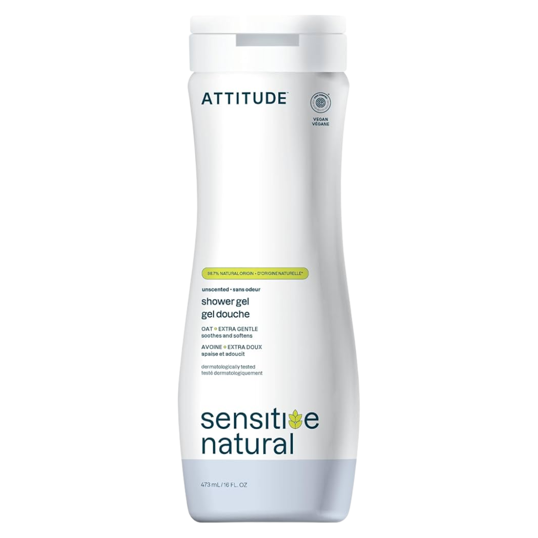 Attitude Natural Care Unscented Shower Gel Extra Gentle-image1 Attitude Natural Care Unscented Shower Gel Extra Gentle-image1