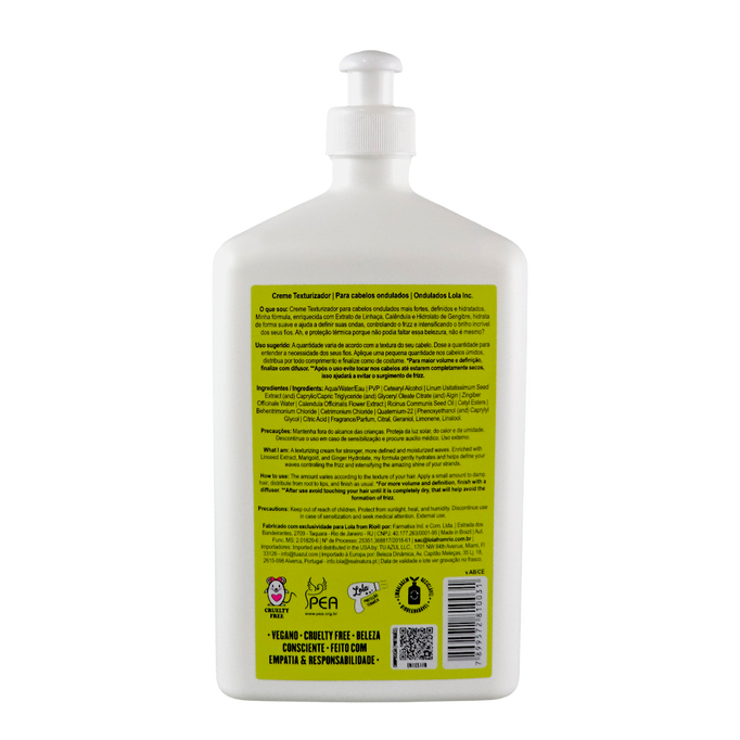 Lola Cosmetics Ondulados Texturizing Styling Cream for Wavy Hair