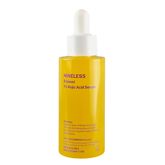Nine Less B Boost 1% Kojic Acid Serum: Triple-Action Brightening & Dark Spot Corrector Nine Less B Boost 1% Kojic Acid Serum: Triple-Action Brightening & Dark Spot Corrector