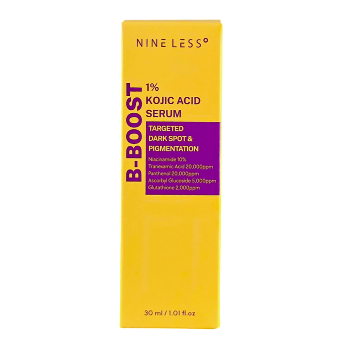 Nine Less B Boost 1% Kojic Acid Serum: Triple-Action Brightening & Dark Spot Corrector Nine Less B Boost 1% Kojic Acid Serum: Triple-Action Brightening & Dark Spot Corrector