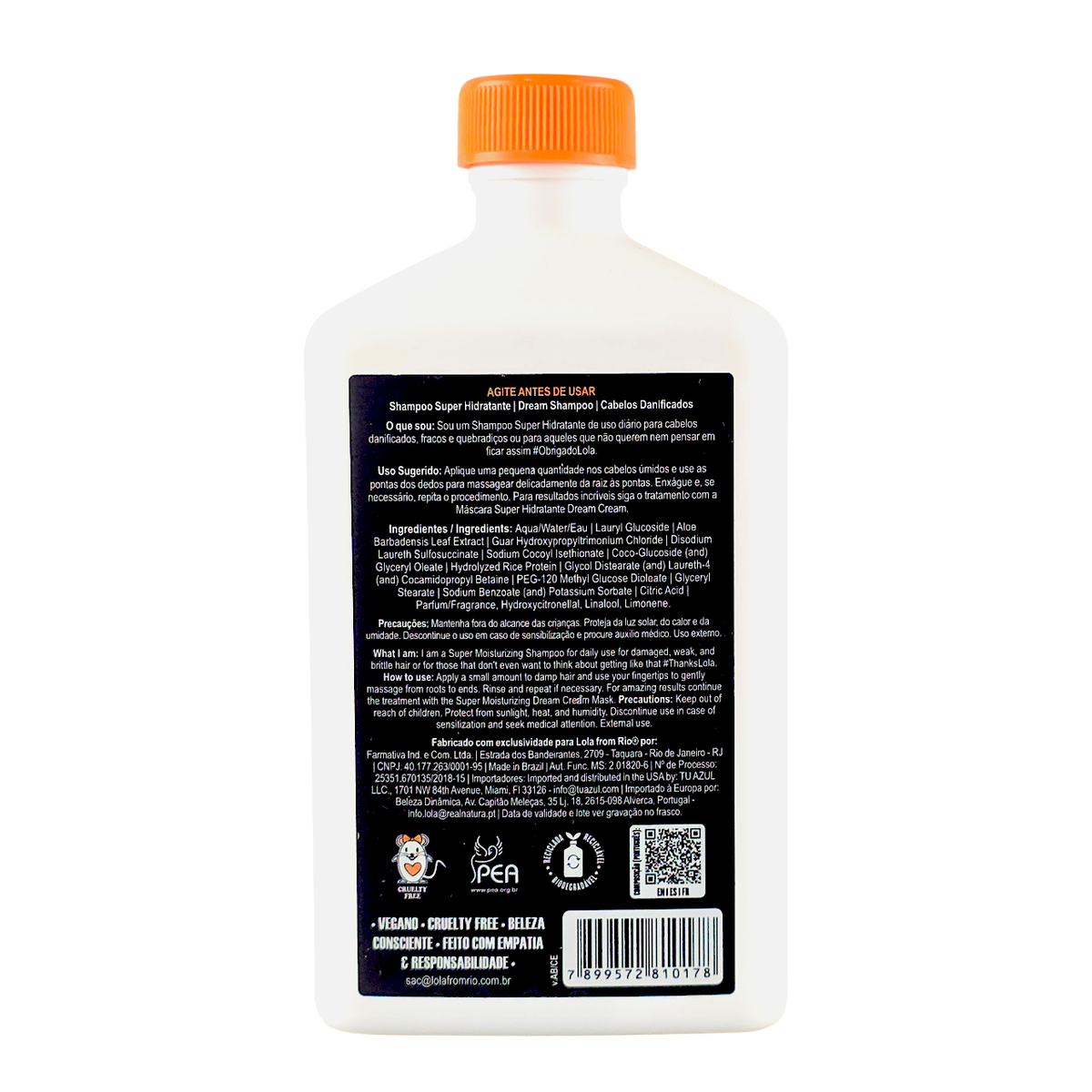 Lola Cosmetics Dream Super Moisturizing Shampoo with Argan Oil & Rice Protein-image2
