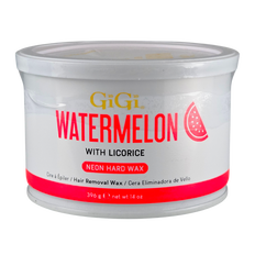 Gigi Wax - Hair Removal Watermelon Neon Hard Wax with Licorice Root Extract