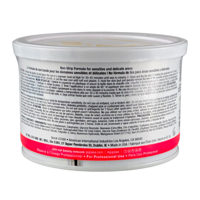 Gigi Wax - Hair Removal Watermelon Neon Hard Wax with Licorice Root Extract Gigi Wax - Hair Removal Watermelon Neon Hard Wax with Licorice Root Extract