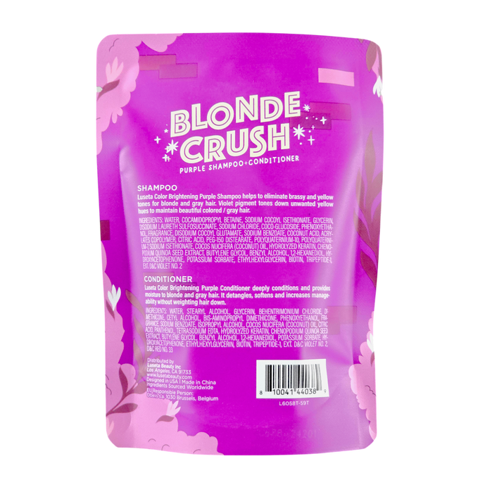 Luseta Color Brightening Purple Shampoo & Conditioner Travel Duo