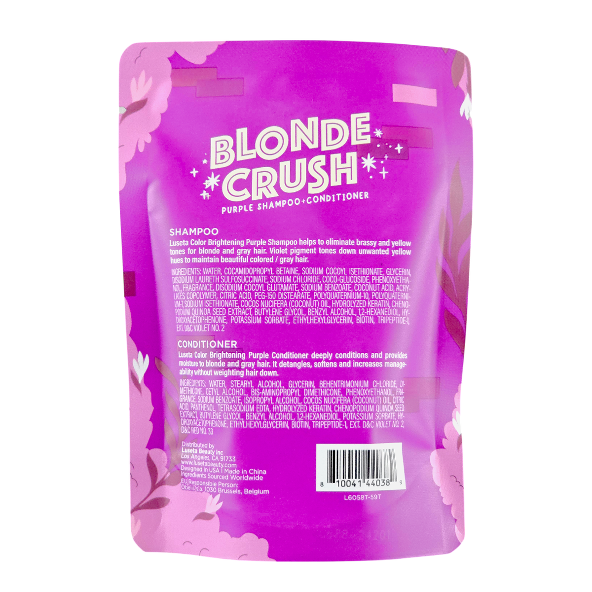 Luseta Color Brightening Purple Shampoo & Conditioner Travel Duo-image2 Luseta Color Brightening Purple Shampoo & Conditioner Travel Duo-image2
