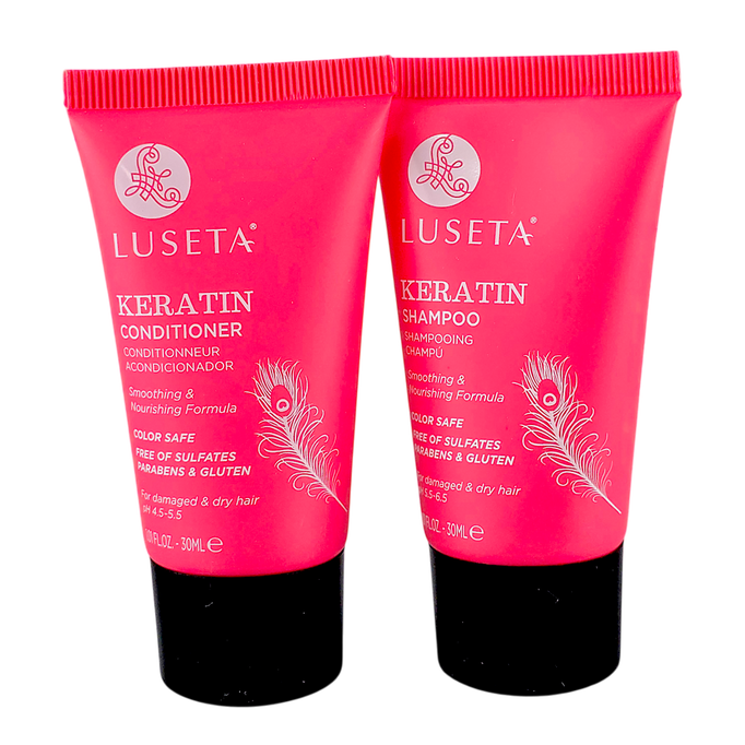 Luseta Keratin Smooth Shampoo & Conditioner Travel Duo