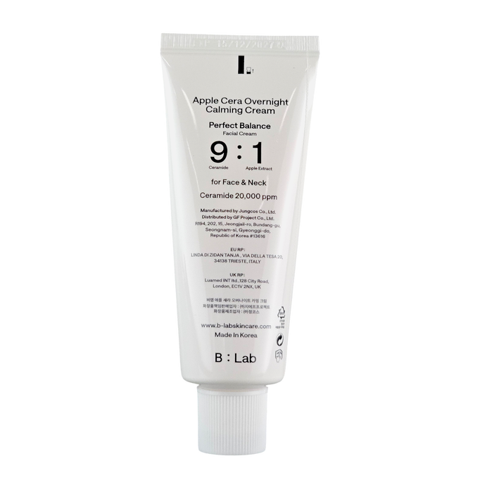 B:Lab Perfect Balance Apple Cera Overnight Calming Cream