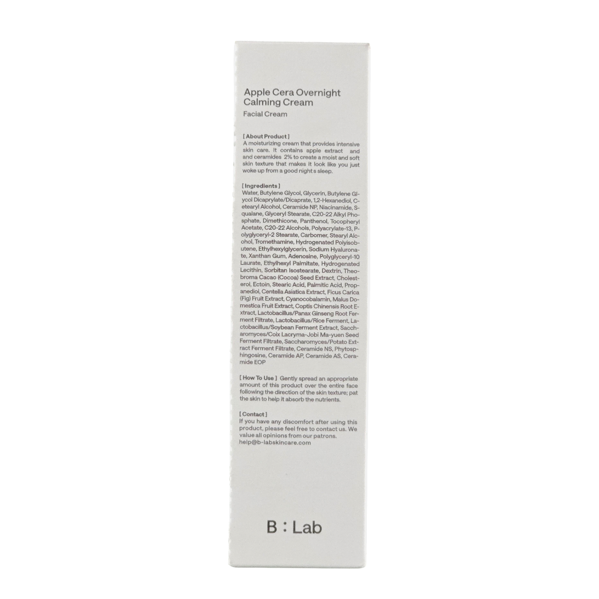 B:Lab Perfect Balance Apple Cera Overnight Calming Cream-image4
