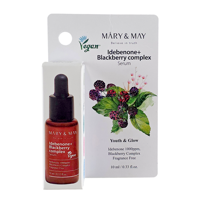 Mary & May Youth & Glow Idebenone + Blackberry Complex Anti-Aging Serum Mary & May Youth & Glow Idebenone + Blackberry Complex Anti-Aging Serum