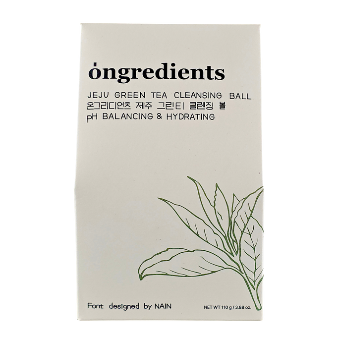 ongredients Jeju Green Tea Hydrating Cleansing Ball ongredients Jeju Green Tea Hydrating Cleansing Ball