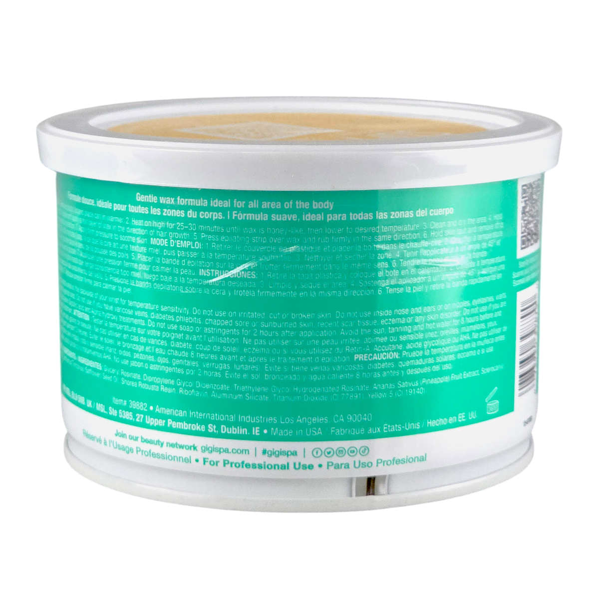 Gigi Pineapple with Marula Oil + Pineapple Extract Neon Soft Wax-image2