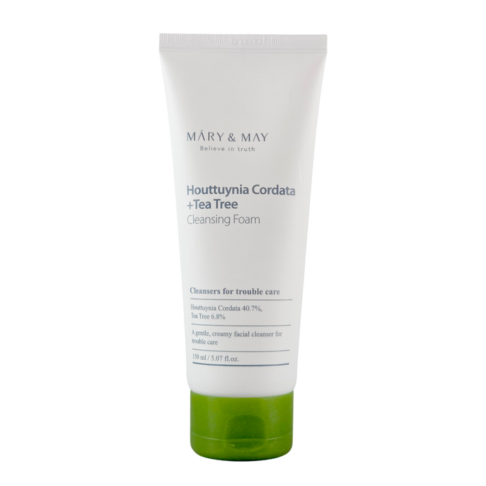 Mary & May Houttuynia Cordata + Tea Tree Cleansing Foam Mary & May Houttuynia Cordata + Tea Tree Cleansing Foam