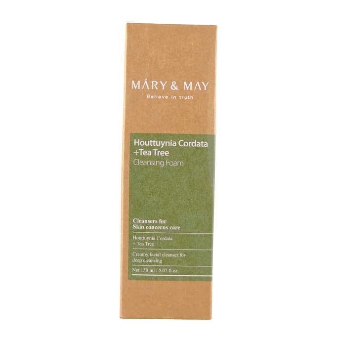 Mary & May Houttuynia Cordata + Tea Tree Cleansing Foam Mary & May Houttuynia Cordata + Tea Tree Cleansing Foam
