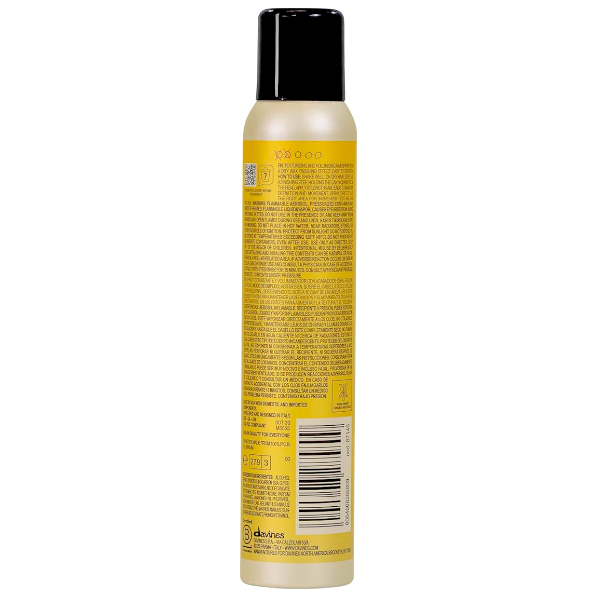 Davines MORE INSIDE This Is A Dry Wax Finishing Spray - Flexible Hold & Satin-Matte-image2