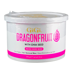 Gigi Wax - Hair Removal - Dragonfruit with Chia Seed Hard Wax - Neon, No-Strip Formula