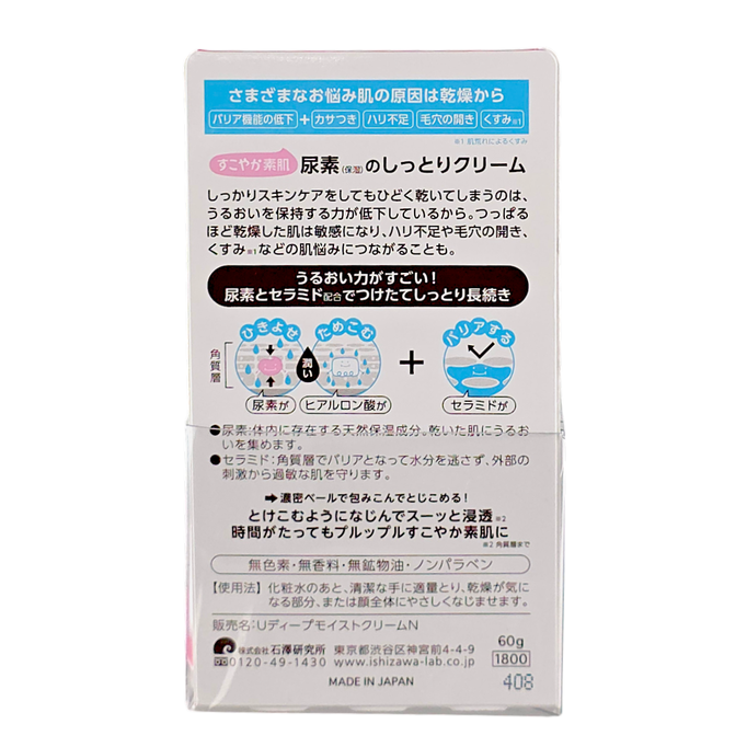Ishizawa-Labs Sukoyaka Suhada Urea Moisture Face cream