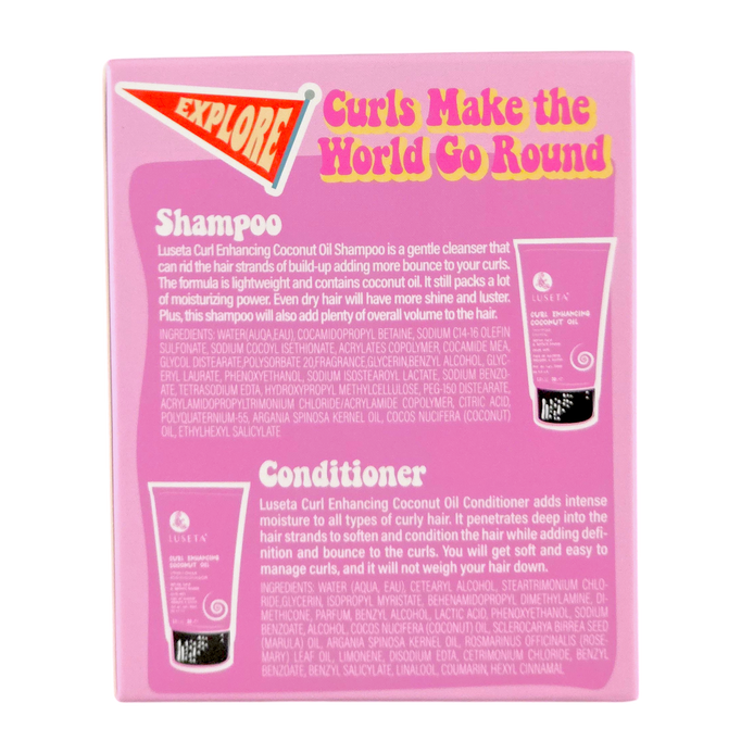 Luseta Beauty Curl Enhancing Coconut Oil Travel Duo Luseta Beauty Curl Enhancing Coconut Oil Travel Duo