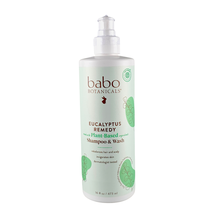 Babo Botanicals Eucalyptus Remedy 3-in-1 Plant-Based Shampoo Bubble Bath & Wash