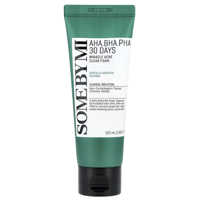 SOME BY MI AHA BHA PHA 30 Days Miracle Acne Clear Foam-image1 SOME BY MI AHA BHA PHA 30 Days Miracle Acne Clear Foam-image1