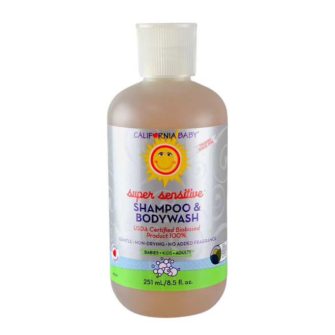 California Baby Super Sensitive Shampoo & BodyWash (Babies+Kids+Adults)