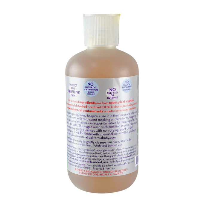 California Baby Super Sensitive Shampoo & BodyWash (Babies+Kids+Adults)