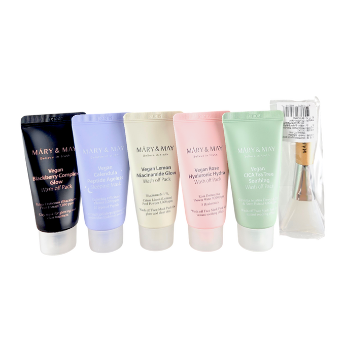 Mary & May Vegan Wash Off Mask Mini Gift Set