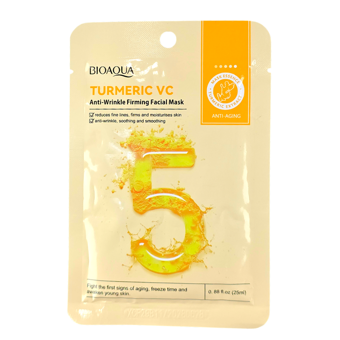 Bioaqua Turmeric Vc Anti-Wrinkle Firming Facial Mask-image1