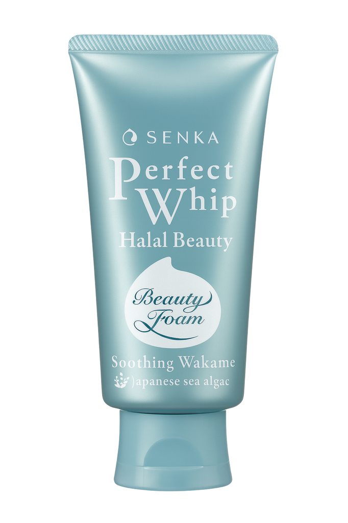 Shiseido Senka Perfect Whip Halal Beauty Soothing Wakame