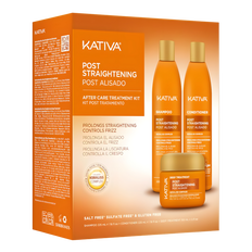 Kativa Post Brazilian Straightening - (Sham + Cond x 7.60 oz + Deep Treat x 5.07 oz)