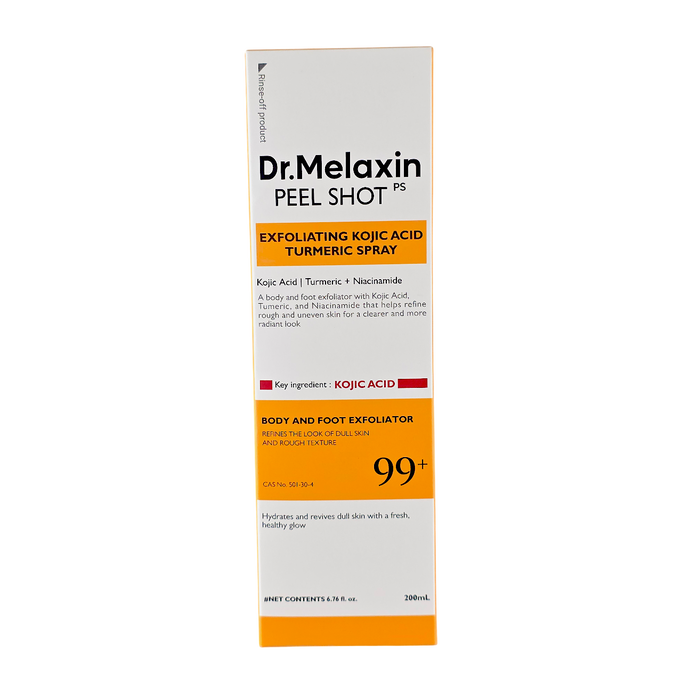 Dr Melaxin Body Keratin Kojic Acid Tumeric Spray Peel Shot