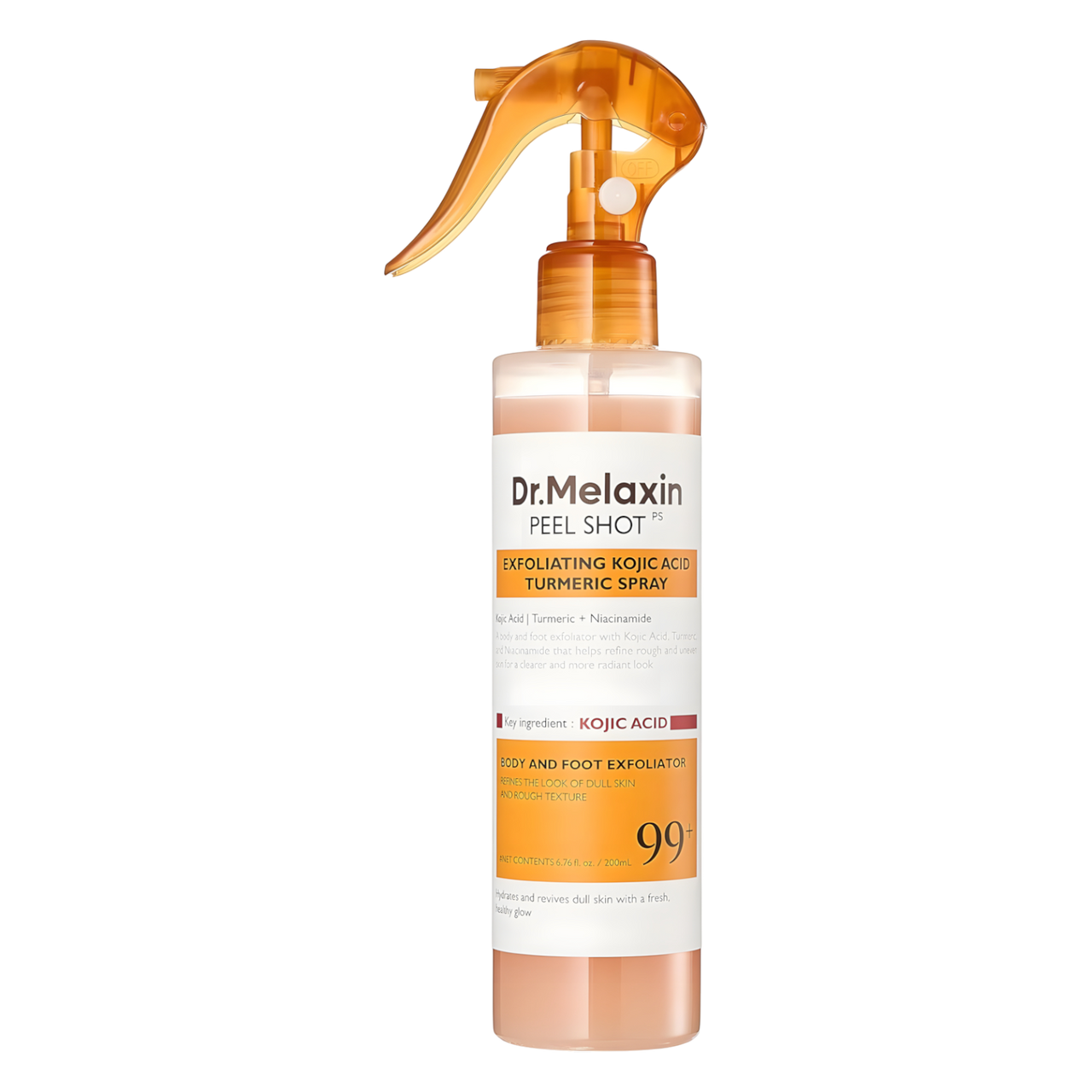 6.76 oz, Dr Melaxin Body Keratin Kojic Acid Tumeric Spray Peel Shot