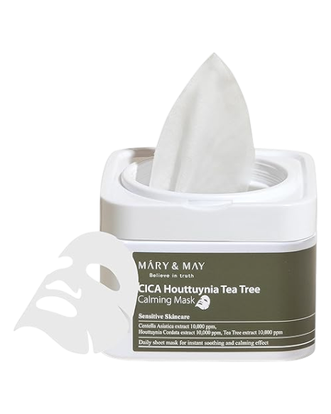 Mary & May CICA Houttuynia Tea Tree Calming Mask-image1 Mary & May CICA Houttuynia Tea Tree Calming Mask-image1