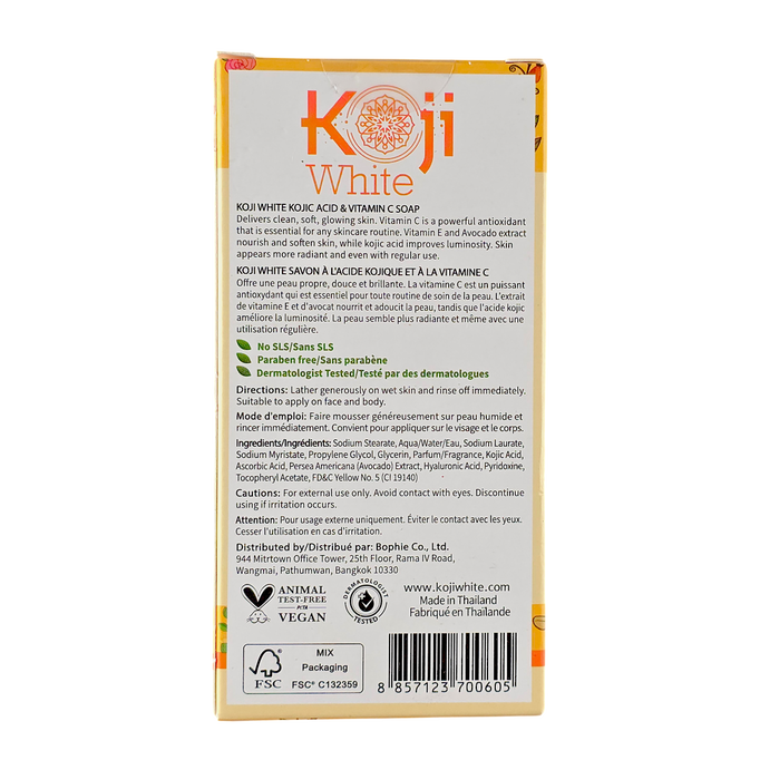koji White Kojic Acid & Vitamin C Skin Brightening Soap