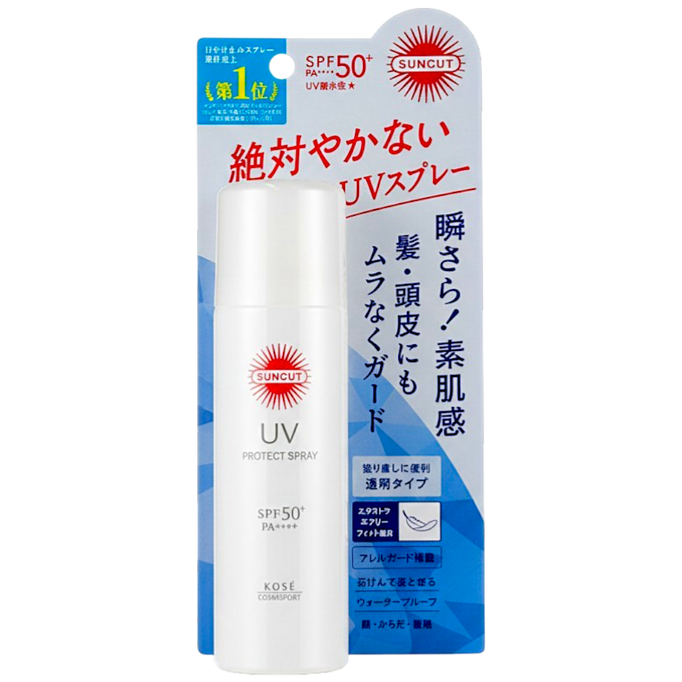 Kose Suncut UV Protect Spray Unscented SPF 50+ PA ++++-image1
