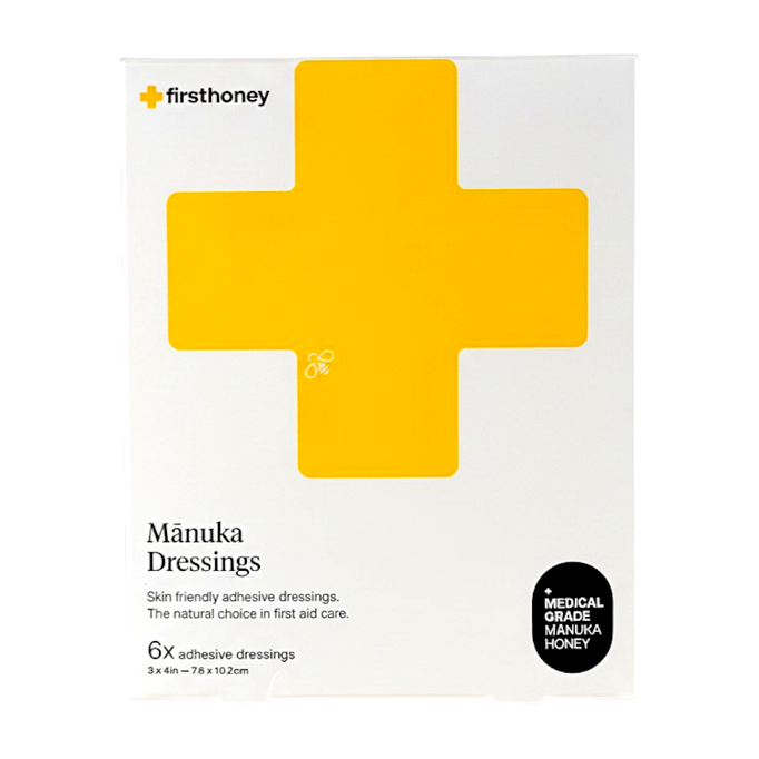 First Honey Manuka Dressings 6 Adhesive Bandages
